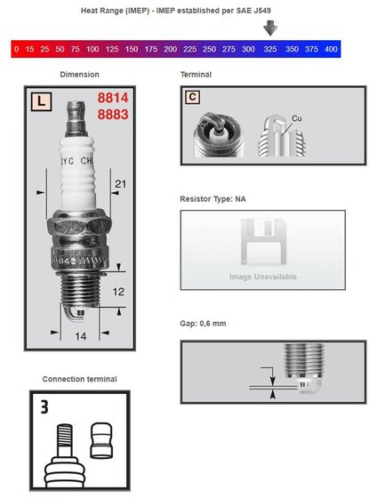 150 SPRINT (1965 - 1979) copper spark plug l86c | CHAMPION