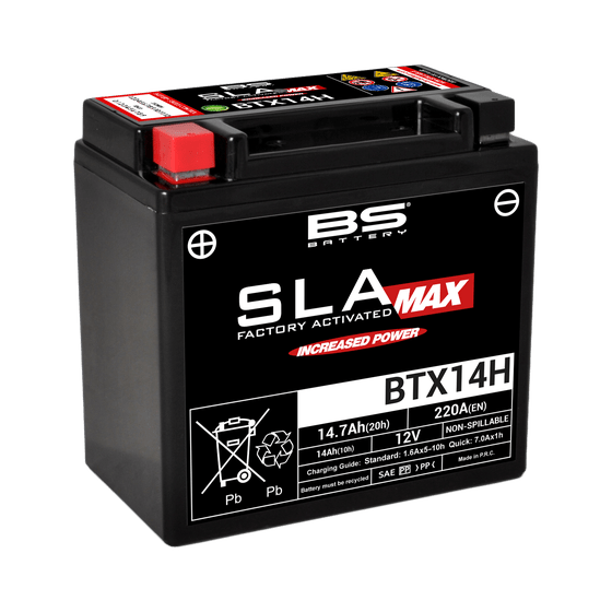 GTV 250 (2010 - 2012) btx14h sla max battery | BS BATTERY