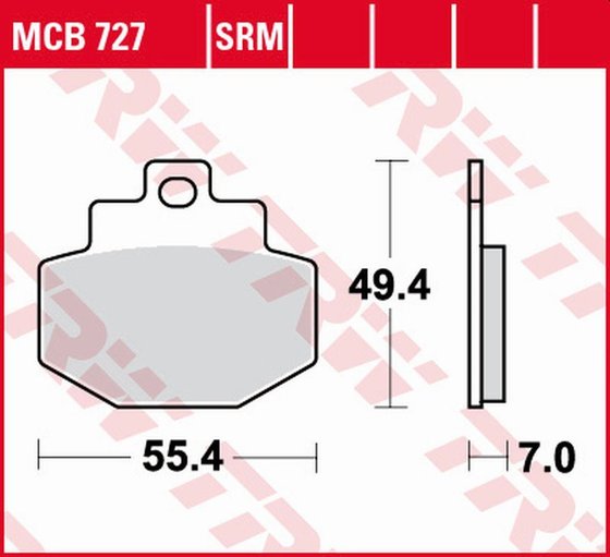 150 GTS (2017 - 2019) allround organic brake pad | TRW