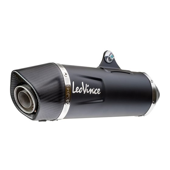 GTS 125 (2020 - 2020) nero slip-on mufflers | LEOVINCE